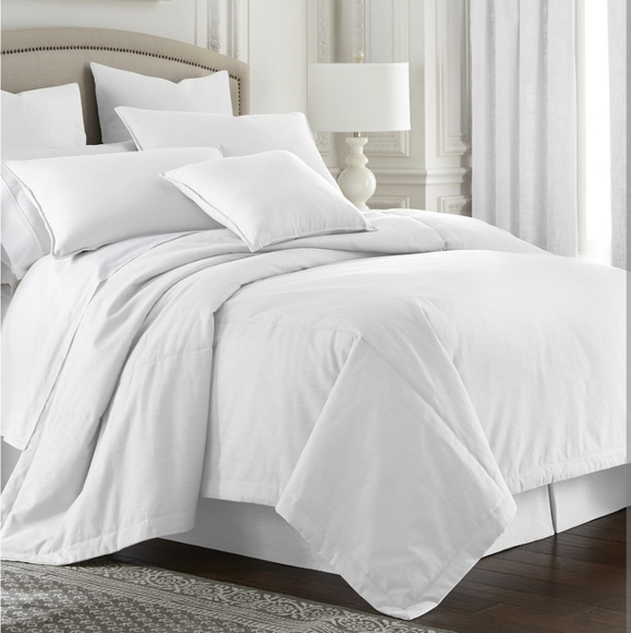COLCHA LINENS Cambric White Comforter Super Queen - Picture 2 of 6